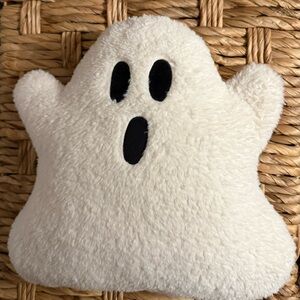 Target Cream and Black Ghost Holiday Pillow
